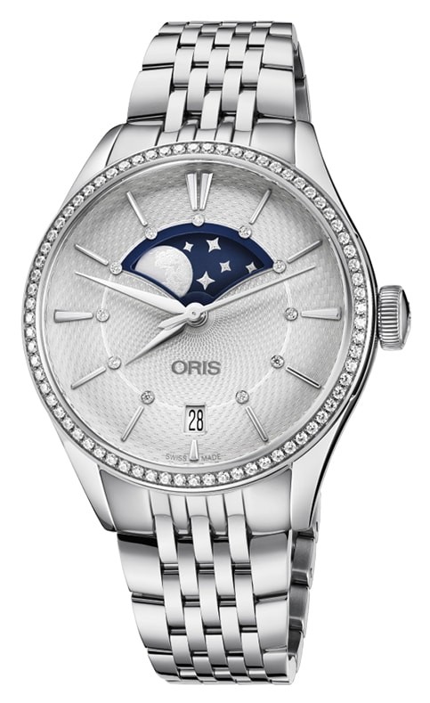 ORIS  Женские швейцарские часы, автоматический механизм, сталь, 36 мм